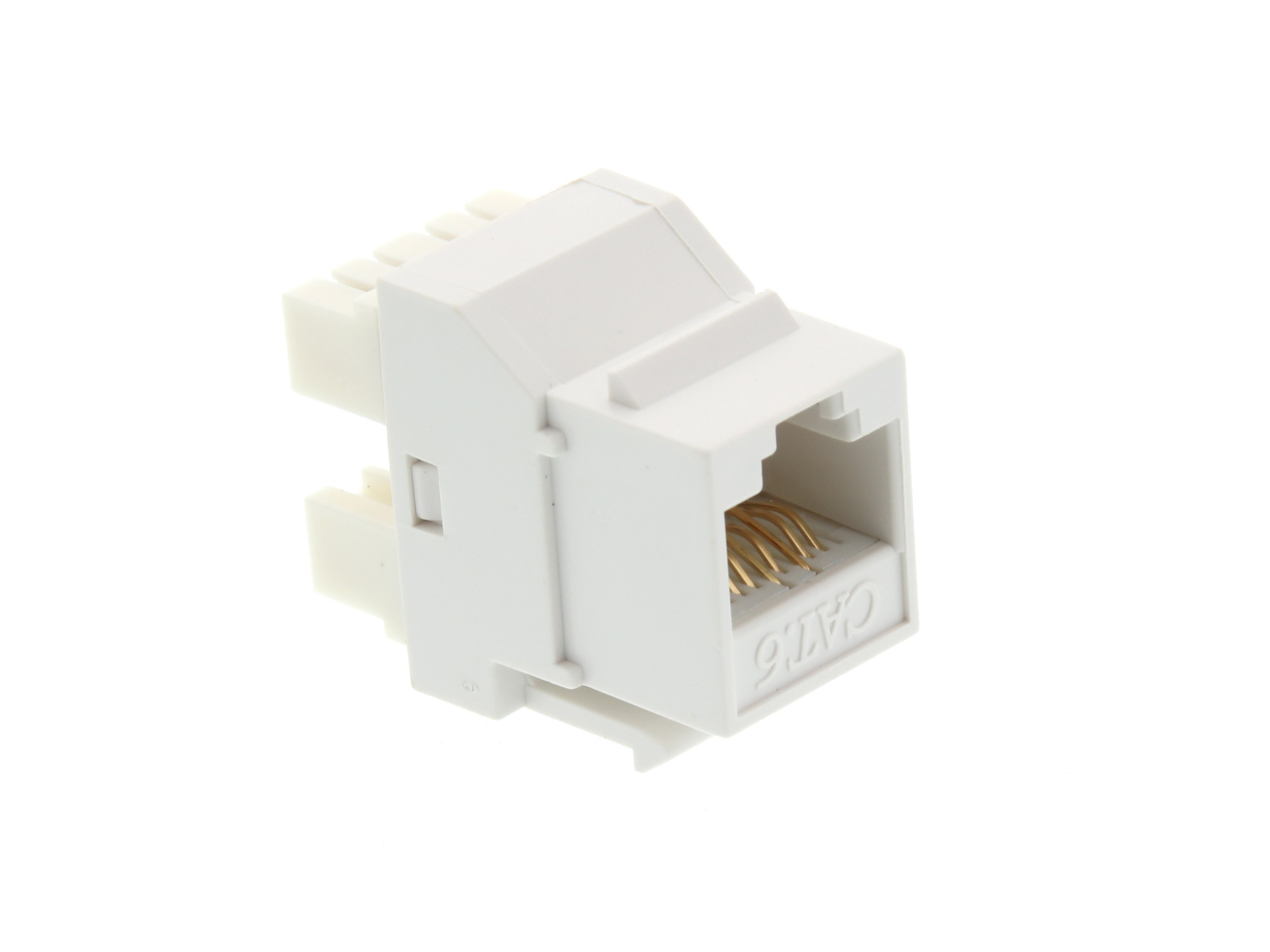 CAT6 SpeedTerm Keystone Jack 180 Degree 110 UTP - White | Computer ...