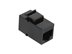 Picture of RJ45 Cat 6 Keystone Jack - Pass Through Panel Mount - Black - 2 of 8