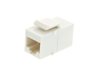 Picture of RJ45 Cat 6 Keystone Jack - Pass Through Panel Mount - White