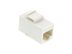 Picture of RJ45 Cat 6 Keystone Jack - Pass Through Panel Mount - White - 2 of 8