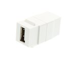 Picture of USB 2.0 A Female to A Female Keystone Coupler - White