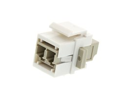 Picture of Fiber Optic Keystone Coupler - LC to LC Multimode Duplex - White