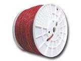 Picture of Cat 6 600 Mhz Network Cable - Stranded - Red PVC - 1000 FT