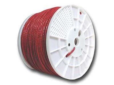 Picture of Cat 6 600 Mhz Network Cable - Stranded - Red PVC - 1000 FT