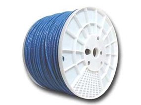 Picture of Cat 6 600Mhz Network Cable - Stranded - Blue PVC - 1000 FT