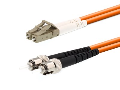 Picture of 20m Multimode Duplex Fiber Optic Patch Cable (62.5/125) - LC to ST