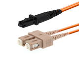 Picture of 2m Multimode Duplex Fiber Optic Patch Cable (50/125) - SC to MTRJ