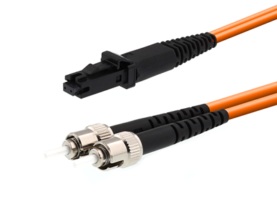 Picture of 10m Multimode Duplex Fiber Optic Patch Cable (62.5/125) - MTRJ to ST