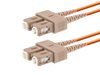 Picture of 2m Multimode Duplex Fiber Optic Patch Cable (50/125) - SC to SC