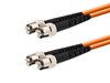 Picture of 20m Multimode Duplex Fiber Optic Patch Cable (50/125) - ST to ST