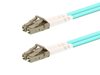 Picture of 1m Multimode Duplex Fiber Optic Patch Cable (50/125) OM3 Aqua - Laser Opt - LC to LC