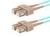 Picture of 5m Multimode Duplex Fiber Optic Patch Cable (50/125) OM3 Aqua - Laser Opt - SC to SC - 0 of 2