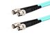 Picture of 2m Multimode Duplex Fiber Optic Patch Cable (50/125) OM3 Aqua - Laser Opt - ST to ST - 0 of 2