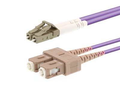 Picture of 5m Multimode Duplex OM4 Fiber Optic Patch Cable (50/125) - LC to SC