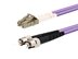 Picture of 4m Multimode Duplex OM4 Fiber Optic Patch Cable (50/125) - LC to ST - 0 of 4