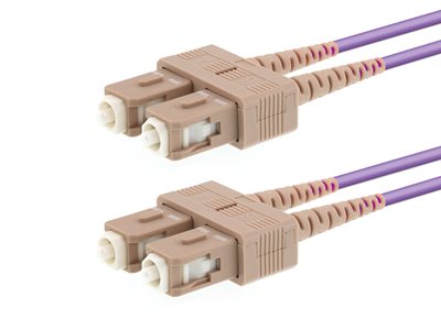 Picture of 20m Multimode Duplex OM4 Fiber Optic Patch Cable (50/125) - SC to SC