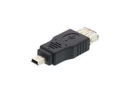 Picture of USB 2.0 Adapter - USB A Female to USB Mini 5 Male - 5 Pack