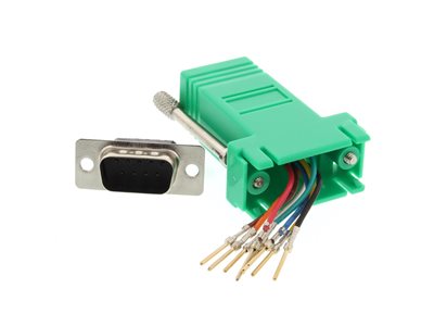 Picture of Modular Adapter Kit - DB9 Male to RJ45 - Green