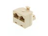 Picture of Modular Voice T Adapter - 1 Male to 2 Female (RJ45 - 8P8C for 8 Wire)