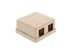 Picture of 2 Port Surface Mount Box - Ivory - 3 of 8