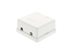 Picture of 2 Port Surface Mount Box - White - 2 of 8