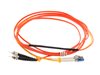 Picture of 1M Mode Conditioning Duplex Fiber Optic Patch Cable (50/125) - LC (equip.) to ST