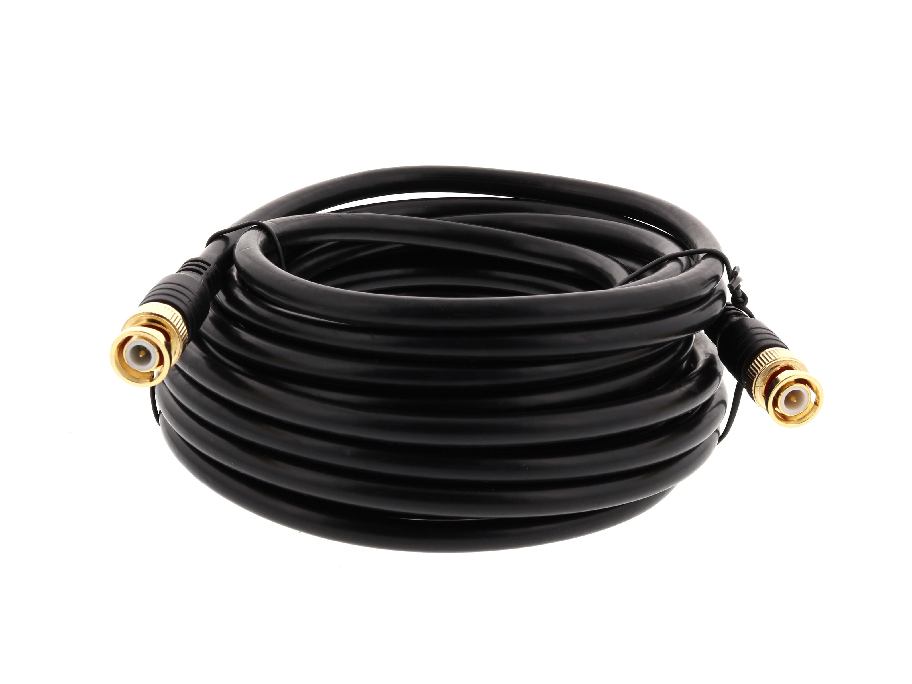 3G-SDI 3GHz BNC RG6 Coaxial Cable - Gold Plated Connectors, 25 FT