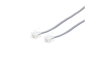 Picture of RJ11 4 Conductor Cross Wired Modular Telephone Cable - 7 FT