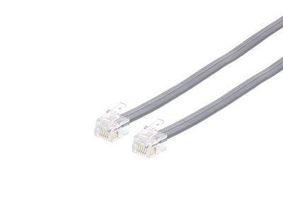 Picture of RJ12 6 Conductor Straight Wired Modular Telephone Cable - 7 FT