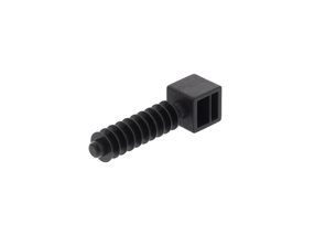 Picture of UV Black Wall Mount Plug with 9mm Mounting Hole - 100 Pack