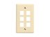 Picture of 6 Port Keystone Faceplate - Single Gang - Almond - 0 of 3