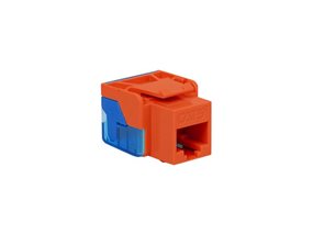 Picture of Cat5e Modular Keystone Jack - RJ45 (8P8C) Ez - Orange