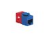 Picture of Cat 6 Modular Keystone Jack - RJ45 (8P8C) Hd - Blue - 0 of 1