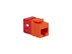 Picture of Cat 6 Modular Keystone Jack - RJ45 (8P8C) Hd - Orange - 0 of 1