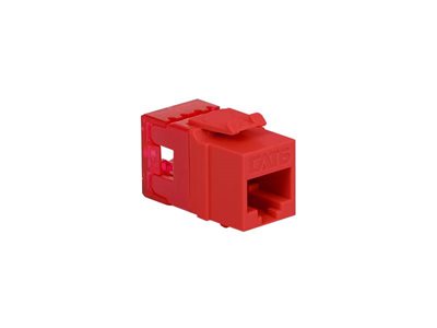 Picture of Cat 6 Modular Keystone Jack - RJ45 (8P8C) Hd - Red