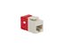 Picture of Cat 6 Modular Keystone Jack - RJ45 (8P8C) Hd - White - 0 of 1