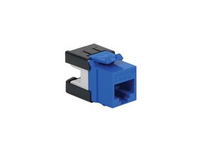 Picture of Cat 6a Modular Keystone Jack - RJ45 (8P8C) Hd - Blue