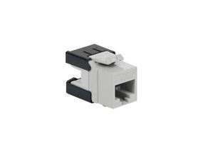 Picture of Cat 6a Modular Keystone Jack - RJ45 (8P8C) Hd - White