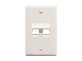 Picture of Faceplate Angled 1-gang 2-port White