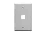 Picture of Faceplate Flat 1-gang 1-port Gray