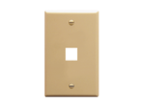 Picture of Faceplate Flat 1-gang 1-port Ivory