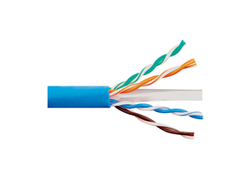 Picture of Solid Cat 6e UTP 600 MHz Riser Cable - Blue - 1000 FT