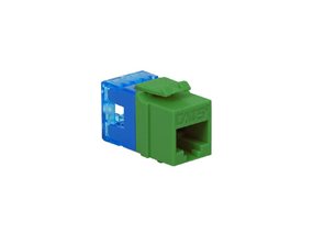 Picture of Cat5e Modular Keystone Jack - RJ45 (8P8C) Hd - Green