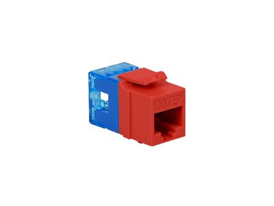 Picture of Cat5e Modular Keystone Jack - RJ45 (8P8C) Hd - Red