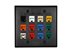 Picture of 12 Port Keystone Faceplate - Dual Gang - Black - 1 of 3