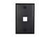 Picture of 1 Port Keystone Faceplate - Single Gang - Black - 0 of 3