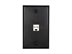 Picture of 1 Port Keystone Faceplate - Single Gang - Black - 1 of 3