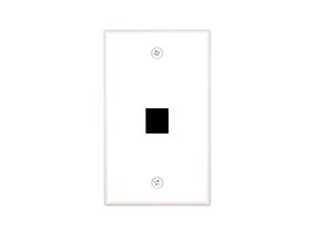 Picture of 1 Port Keystone Faceplate - Single Gang - White