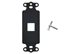 Picture of 1 Port Decorex Face Plate Insert - Black - 0 of 4