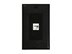 Picture of 1 Port Decorex Face Plate Insert - Black - 3 of 4